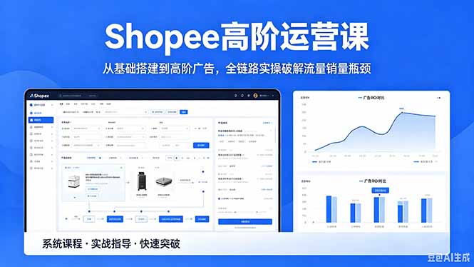 Shopee高阶运营课-2026年5月更新,从基础搭建到高阶广告,全链路实操破解流量销量瓶颈-优优云网创