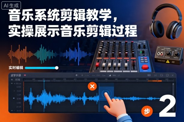 音乐系统剪辑教学,实操展示音乐剪辑过程-优优云网创