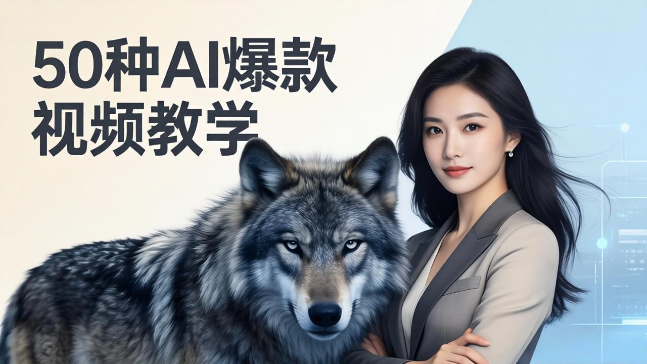 50种AI爆款视频教学:影视级古诗词+治愈萌宠+山海经蛟龙,高阶宝典商业落地-优优云网创