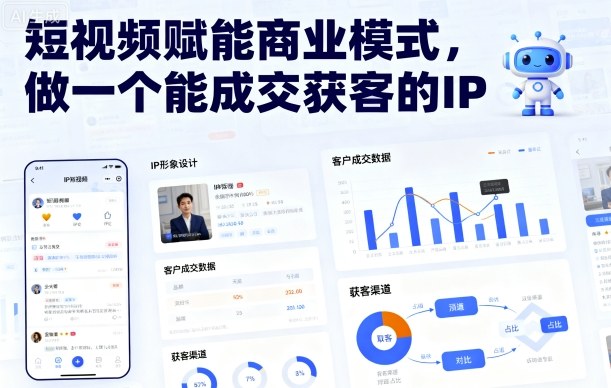 短视频赋能商业模式,做一个能成交获客的IP(更新)-优优云网创