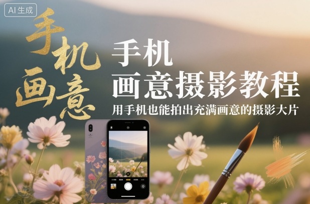 手机画意摄影教程,用手机也能拍出充满画意的摄影大片-优优云网创