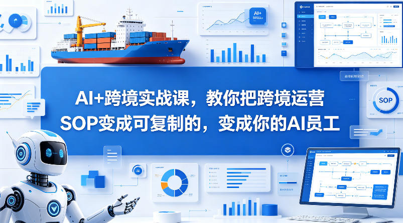 AI+跨境实战课,教你把跨境运营S0变成可复制的,变成你的AI员工-优优云网创