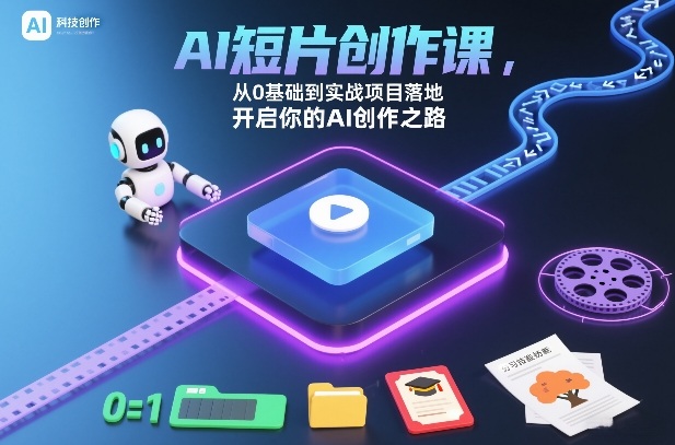 AI短片创作课，从0基础到实战项目落地，开启你的AI创作之路(更新0411)-优优云网创