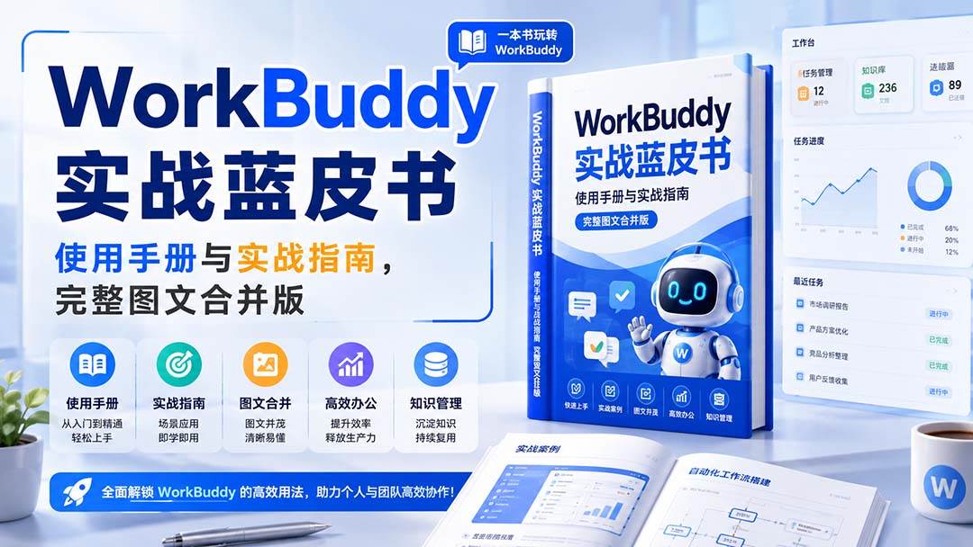 (20106期)WorkBuddy实战蓝皮书,使用手册与实战指南,完整图文合并版-思丰网赚