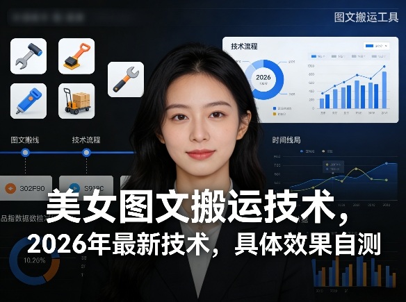 美女图文搬运技术,2026年最新技术,具体效果自测-优优云网创