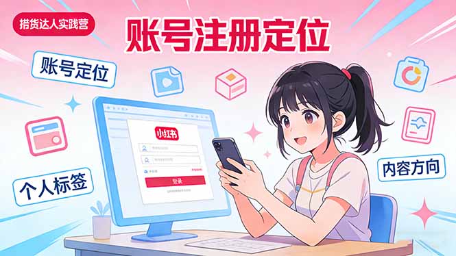 小红书带货达人实战营:账号注册定位、内容创作、选品策略、带货技巧、流量运营等-优优云网创