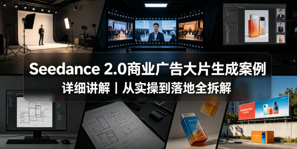 Seedance 2.0商业广告大片生成案例详细讲解|从实操到落地全拆解