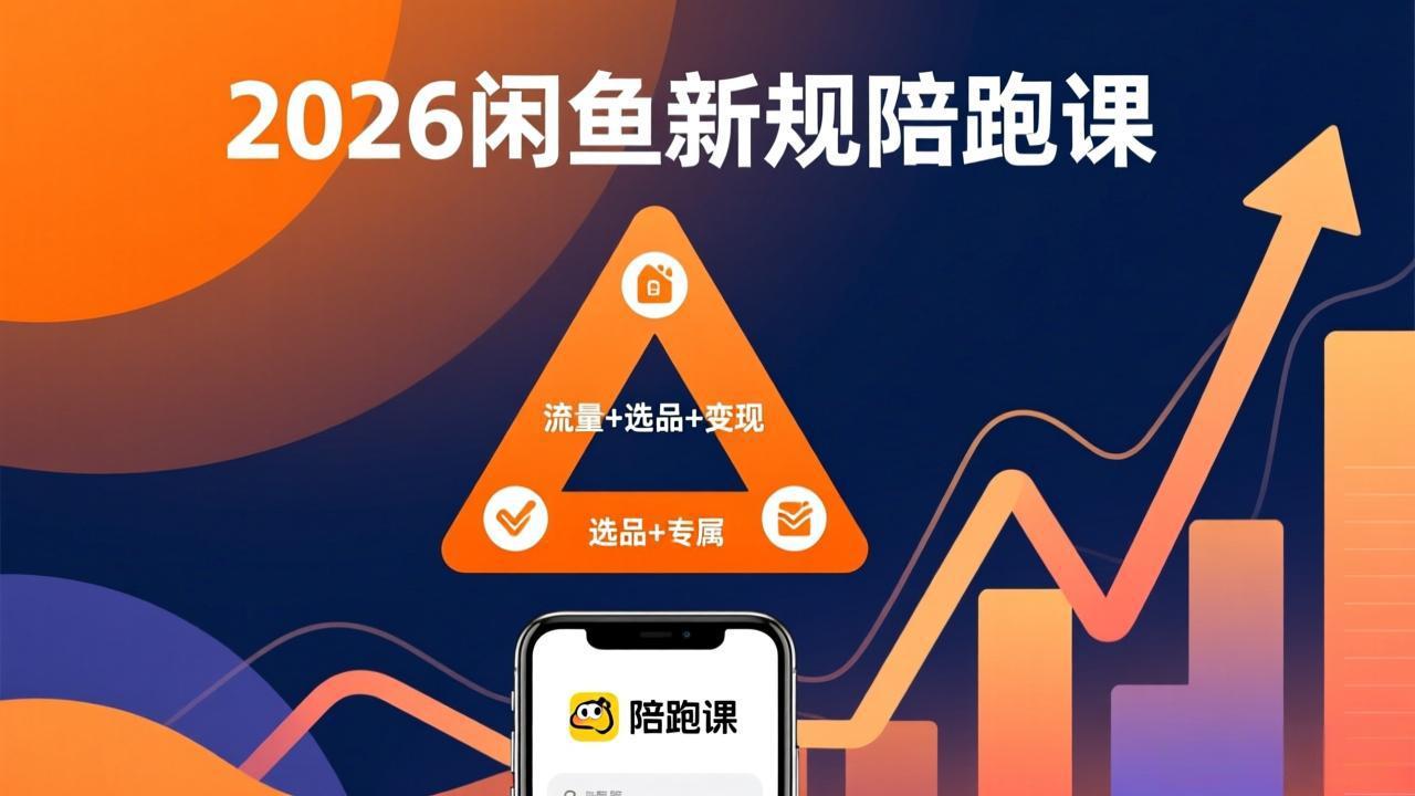 2026闲鱼高阶陪跑课全新上线,带你吃透新规玩转选品流量,从零搭建稳定变现盈利体系-优优云网创