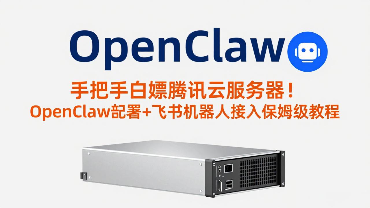 手把手白嫖腾讯云服务器!OpenClaw部署+飞书机器人接入保姆级教程-优优云网创