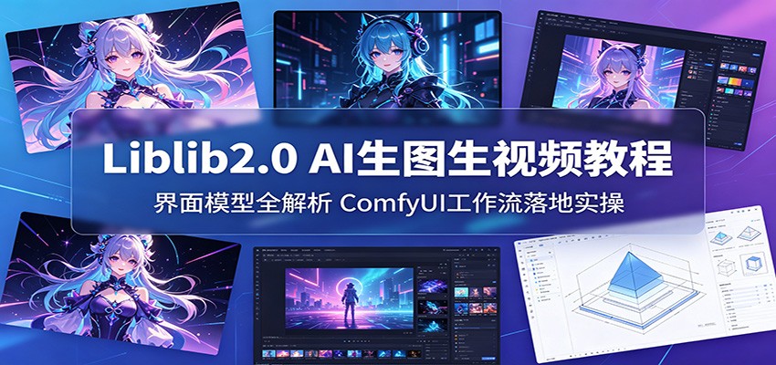 Liblib2.0 AI生图生视频教程:界面模型全解析,ComfyUI工作流落地实操-优优云网创