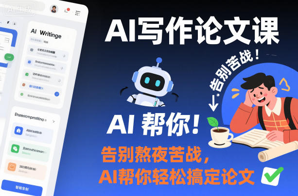 AI写作论文课,告别熬夜苦战,AI帮你轻松搞定论文-优优云网创