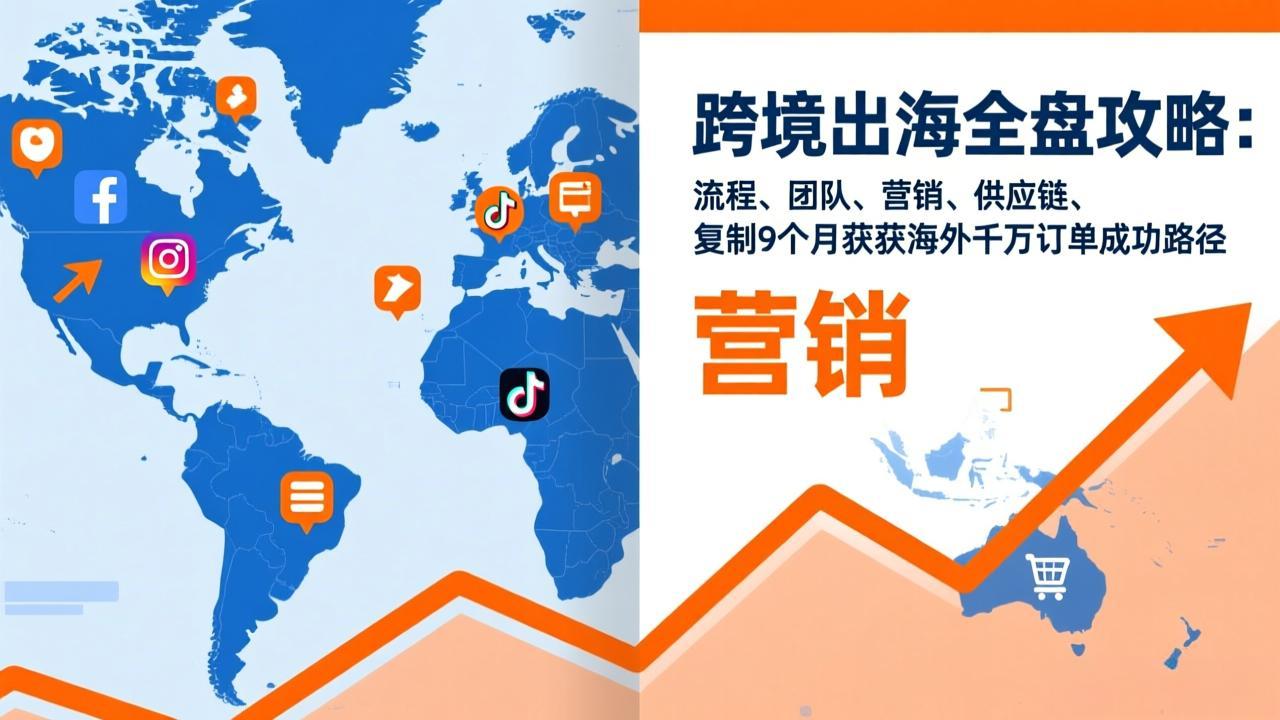 跨境出海全盘攻略:流程,团队,营销,供应链,复制9个月斩获海外千万订单成功路径-优优云网创