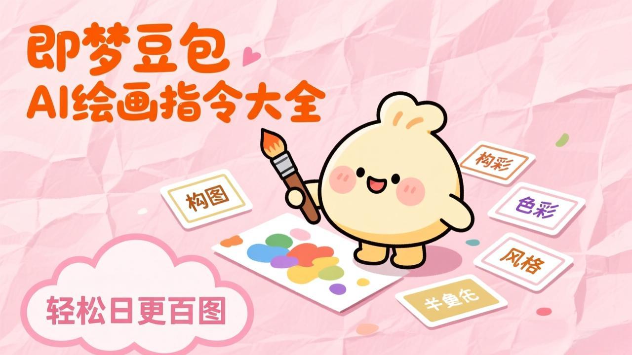 即梦豆包AI绘画指令大全：海量关键词库一键复制，出图效率提升10倍，轻松日更百图-优优云网创