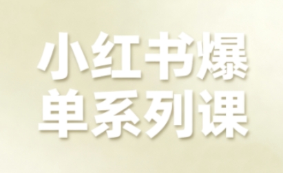 小红书爆单系列课,聚焦小红书电商全链路增长(更新)-优优云网创