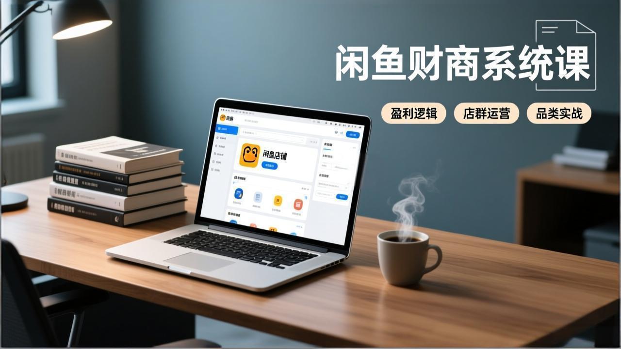 闲鱼财商系统课：从盈利逻辑、店群运营到品类实战，实现稳定月入过万-优优云网创
