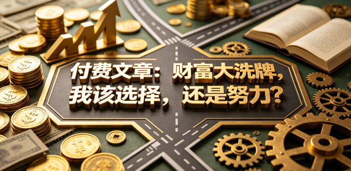 付费文章：财富大洗牌，我该选择，还是努力？-优优云网创