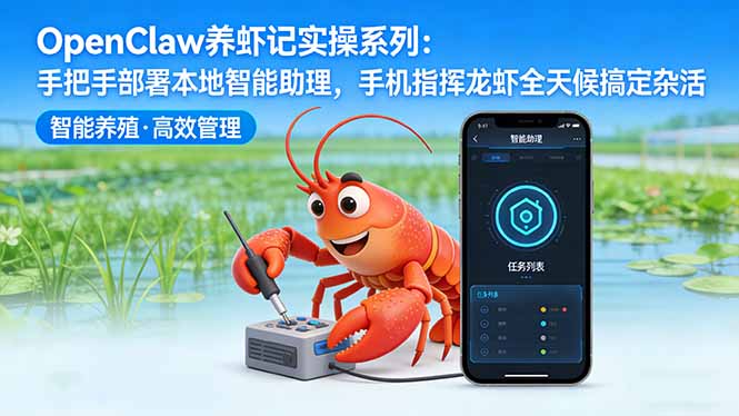 OpenClaw养虾记实操系列:手把手部署本地智能助理,手机指挥龙虾全天候搞定杂活-优优云网创