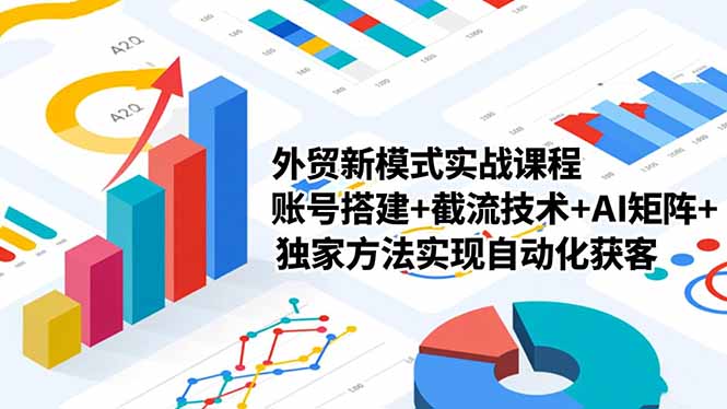 外贸新模式实战课程-更新2月，账号搭建+截流技术+AI矩阵+独家方法实现自动化获客-优优云网创