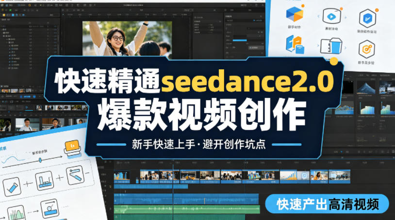 快速精通seedance2.0爆款视频创作,快速产出高清视频,避开大量创作坑点,新手也能快速上手-优优云网创