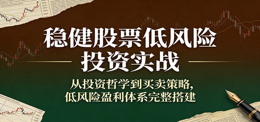 稳健股票低风险投资实战:从投资哲学到买卖策略,低风险盈利体系完整搭建-优优云网创