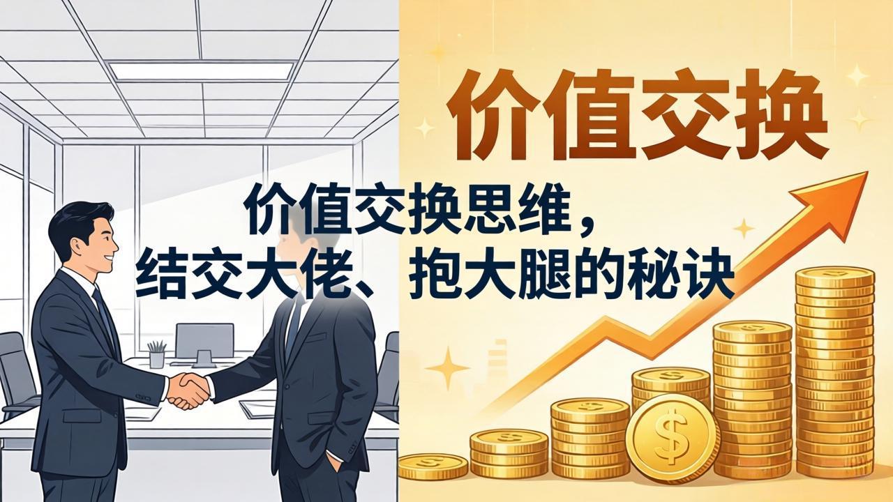某付费文章:价值交换思维,结交大佬、抱大腿的秘诀-优优云网创