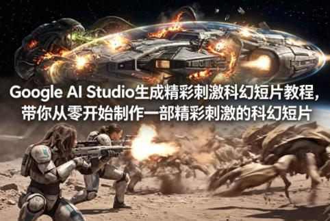 Google AI Studio生成精彩刺激科幻短片教程，带你从零开始制作一部精彩刺激的科幻短片【双语字幕】-优优云网创