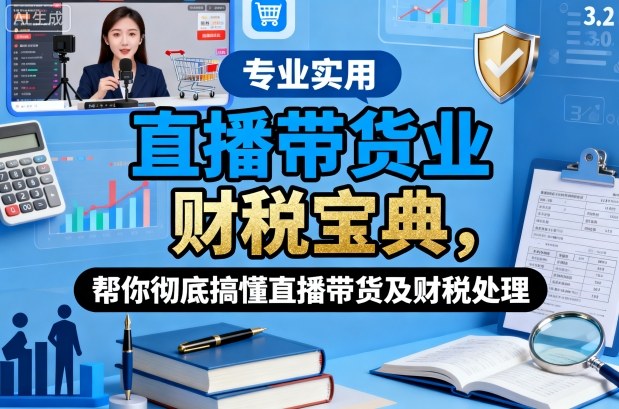 直播带货业财税宝典,帮你彻底搞懂直播带货及财税处理-优优云网创
