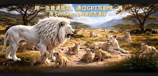 用一张普通图片,通过GPT写剧情,再用Seedance 2.0做动态演绎,居然能生成迪士尼风格搞笑动画-优优云网创