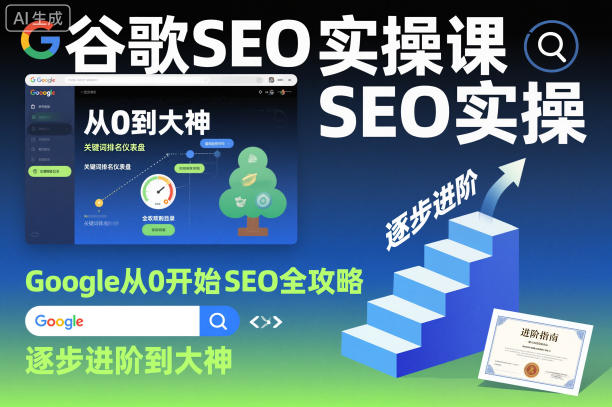 谷歌SEO实操课,Google从0开始SEO全攻略,逐步进阶到大神-优优云网创