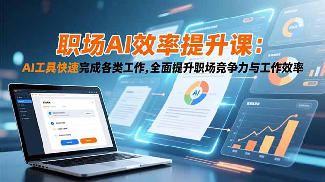 职场AI效率提升课:AI工具快速完成各类工作,全面提升职场竞争力与工作效率-优优云网创