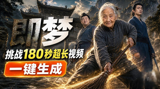 即梦挑战180秒超长视频!一键生成3分钟电影?完整制作流程详细分享!-思丰网赚
