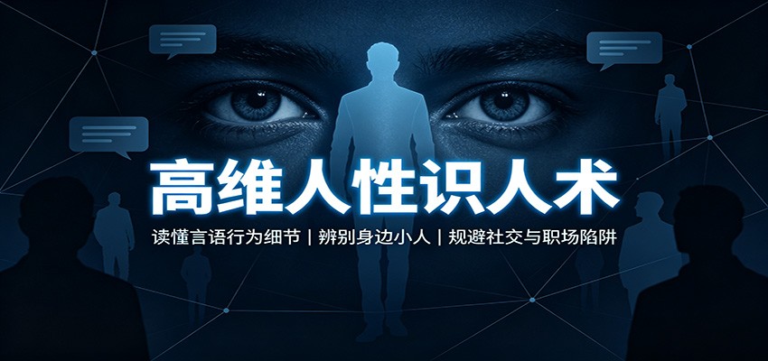 高维人性识人术:读懂言语行为细节,辨别身边小人,规避社交与职场陷阱-思丰网赚