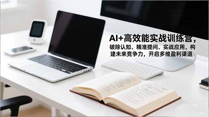 AI+高效能实战训练营,破除认知、精准提问、实战应用,构建未来竞争力,开启多维盈利渠道-优优云网创