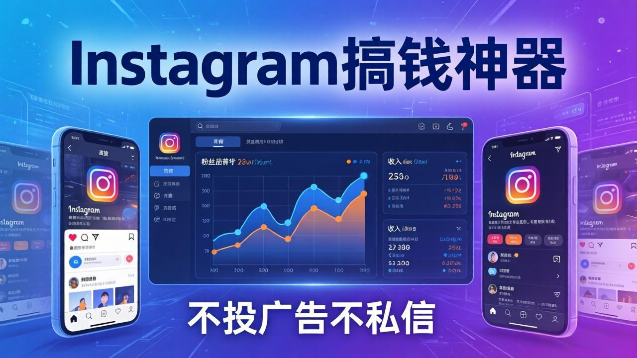 Instagram搞钱神器:月涨6万粉+月入5万刀,不投广告不私信,靠算法+低价产品-优优云网创