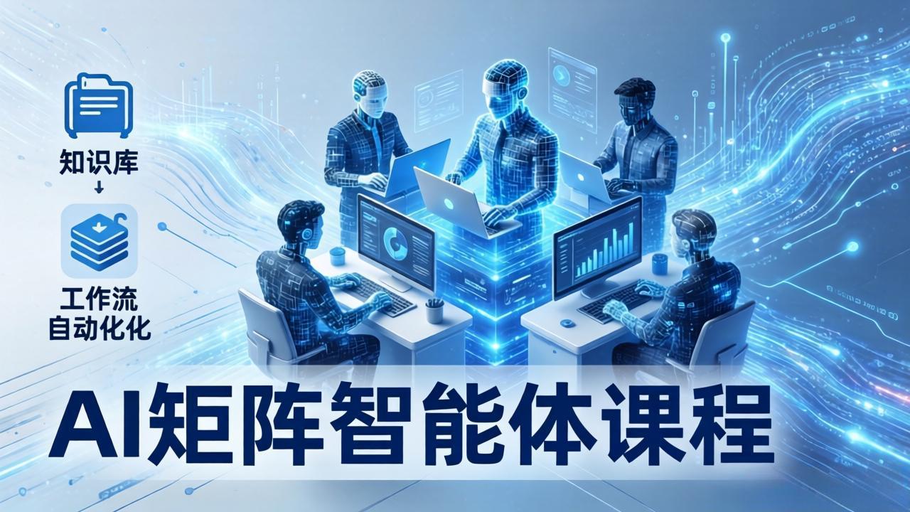 AI矩阵智能体实战:100个数字员工批量生产内容,文本知识库+工作流自动化全搞定-优优云网创