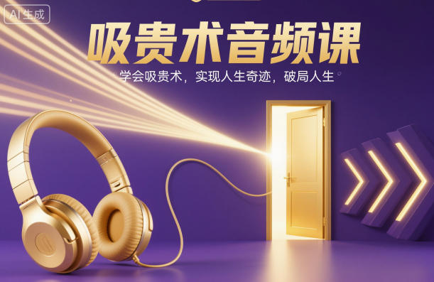 吸贵术音频课，学会吸贵术，实现人生奇迹，破局人生-优优云网创