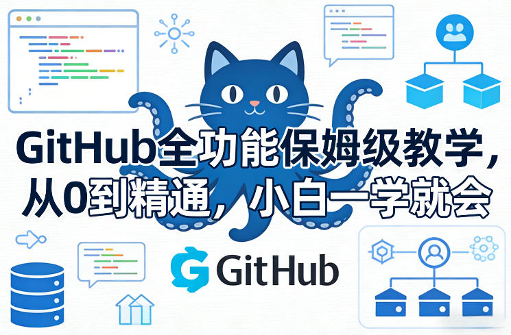 GitHub全功能保姆级教学,从0到精通,小白一学就会-优优云网创