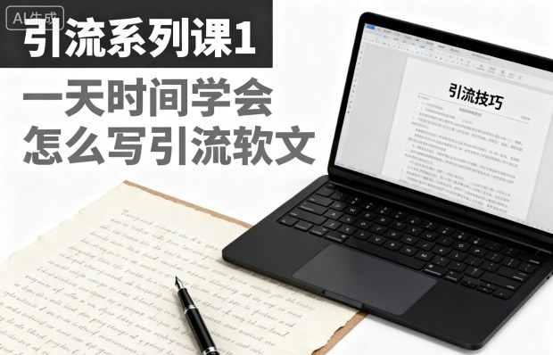 引流系列课1,一天时间学会怎么写引流软文-优优云网创