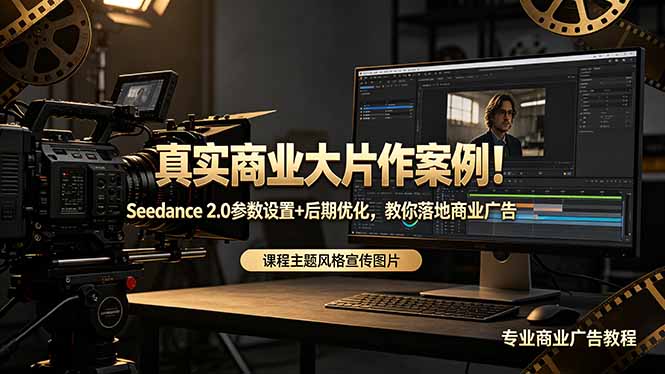 真实商业大片作案例!Seedance 2.0参数设置+后期优化,教你落地商业广告-优优云网创