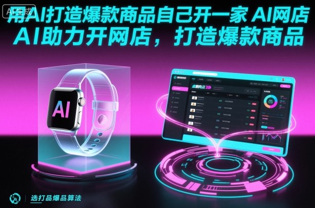 用AI打造爆款商品自己开一家AI网店,AI助力开网店,打造爆款商品-优优云网创