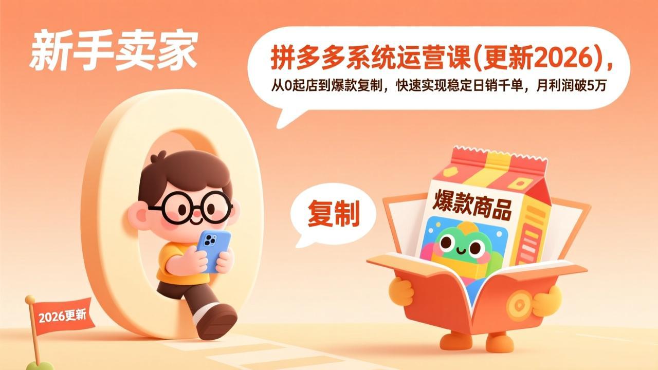 拼多多系统运营课(更新4月-优优云网创