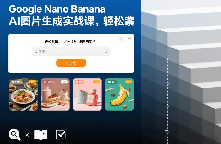 Google Nano Banana AI图片生成实战课,轻松掌握,小白也能生成商用图片-优优云网创