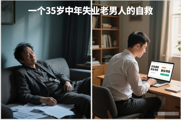 付费文章:一个35岁中年失业老男人的自救-优优云网创