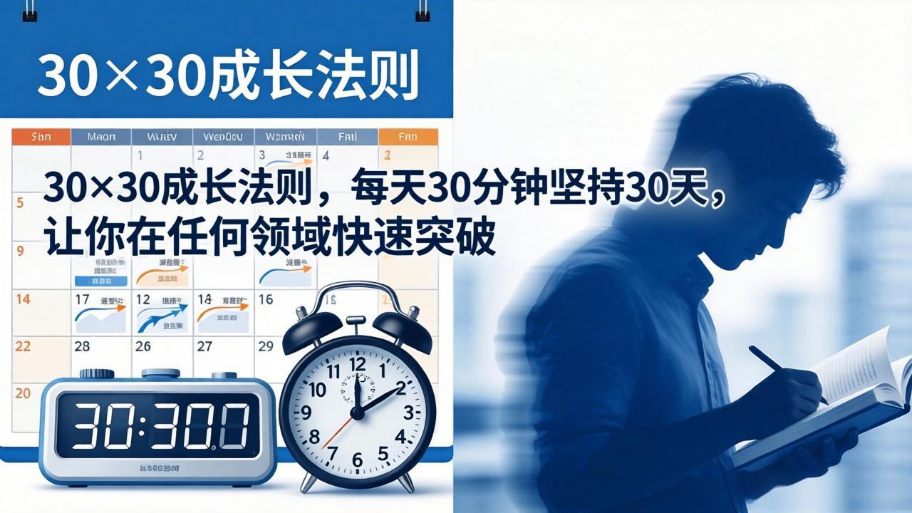 付费文章:30×30成长法则,每天30分钟坚持30天,让你在任何领域快速突破-优优云网创