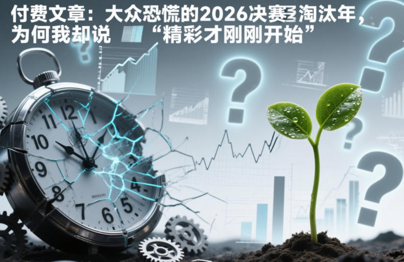 付费文章:大众恐慌的2026决赛淘汰年,为何我却说“精彩才刚刚开始”?-优优云网创