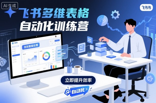 飞书多维表格自动化训练营,手把手教你告别重复处理,用多维表格开启高效办公新模式-优优云网创