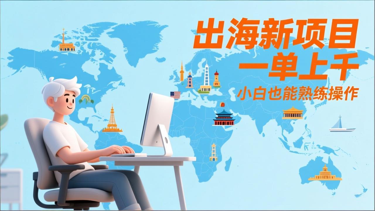 出海新项目，一单上千，小白也能熟练操作-优优云网创