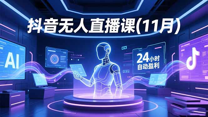 抖音无人直播课(11月-优优云网创