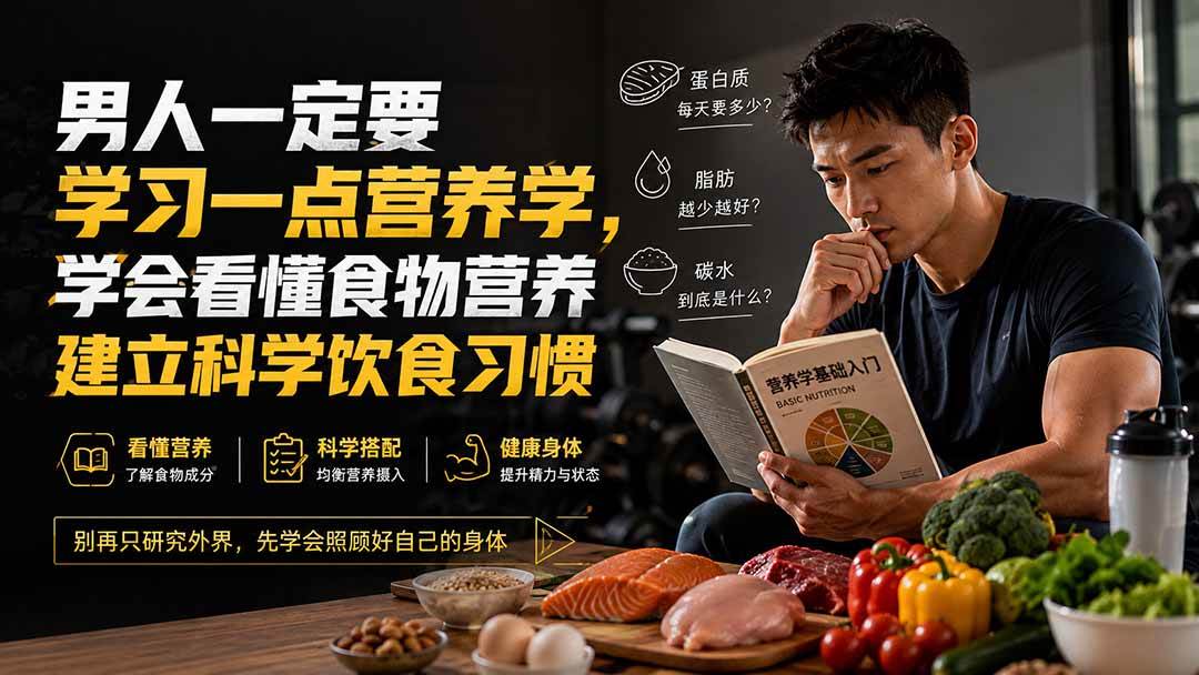 (20055期)付费文章:男人一定要学习一点营养学,学会看懂食物营养建立科学饮食习惯-思丰网赚