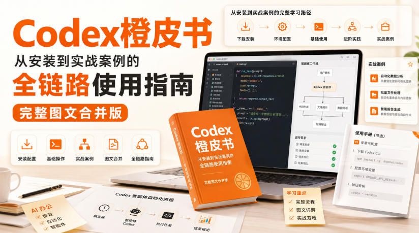 Codex橙皮书,从安装到实战案例的全链路使用指南,完整图文合并版-思丰网赚